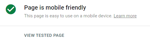 page-is-mobile-friendly mobile seo